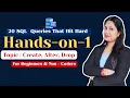 SQL Handson CREATE ALTER DROP Statements Travel Agency Database Data Analyst Portfolio