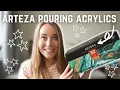 Unboxing Arteza Acrylic Pouring Paints testing 32 Arteza set