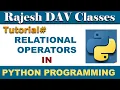 Python Tutorial for Beginners Operators in Python Relational Operators in Python Hindi