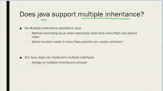 Multiple Inheritance Java
