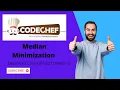 Median Minimization - CodeChef December Cook-Off 2021 Division 2