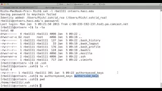 Linux troubleshooting ssh authenitcation key issues
