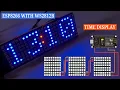 Create a Digital Clock with ESP8266 and WS2812B LED Panels