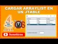 Cargar ArrayList en un Jtable NetBeans