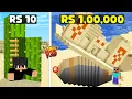 Download Lagu Rs1 vs Rs 1,00,000 SECRET BASE Challenge in Minecraft @ProBoiz95