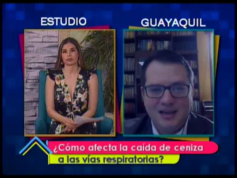 ¿Cómo afecta la caída de ceniza a las vías respiratorias?