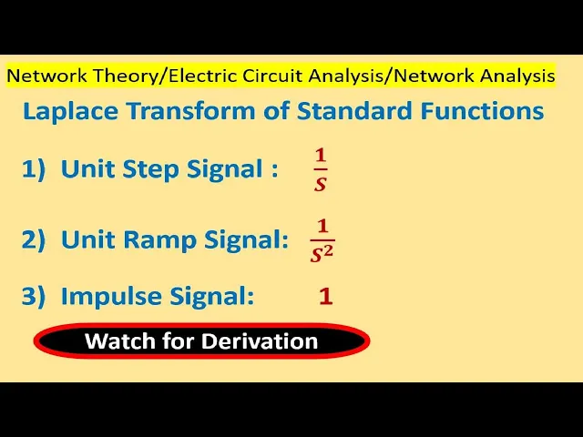 Download MP3 Laplace transform of Standard functions