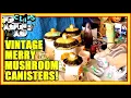 WE FOUND MERRY MUSHROOM CANISTERS AND A HUGE BOX OF LUSH BATH BOMBS AT THIS GARAGE SALE