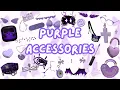 ROBLOX PURPLE ACCESSORIES CODES for Brookhaven Bloxburg and Berry avenue Elsie codes