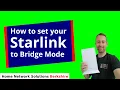 How to set your Starlink Router to Bridge Mode Bypass mode