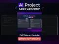Build an AI Code Converter App with React TailwindCSS Puter js Complete Tutorial