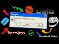 how to make fake error messages that are harmless using notepad