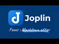 Focus Markdown editor - Joplin