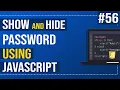 Show and Hide Password Toggle Button Using JavaScript Javascript Tutorial