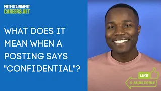 What does it mean when a posting says confidential