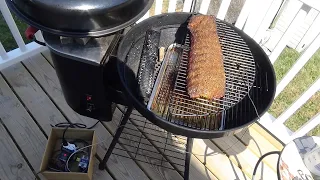 Rec Tec Bullseye with PID Controller WoodChips in SmokeTube and Water Ribs