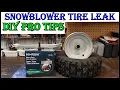 How To Put A Tube In A Snowblower Tire Without Damaging The Tube