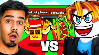 Cursa De *LUCKY BLOCKS* Cu COPILUL TOXIC - !