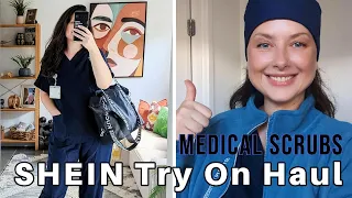 SHEIN Medical Scrubs Try On Haul Elegant Hair Accessories Nursing Supplies and Engagement Ring