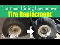 How to Replace the Wheel on a Riding Lawn Mower Craftsman Murray Troy Bilt MTD