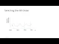 Autoregressive AR Time Series Models