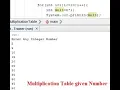 Write a Java program that takes a number as input and prints its multiplication table