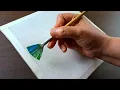 Easy Way to Paint a Beautiful Autumn Fall Acrylic Painting Tutorial DEMO