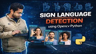 Sign Language Detection using Opencv Python Computer Vision Projects