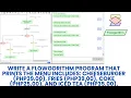 Write a flowgorithm program that prints the menu