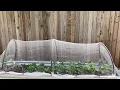 How to put an mesh or net over a raised garden bed how to cover a raised garden bed