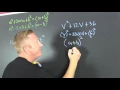 Factoring Perfect Square Trinomials