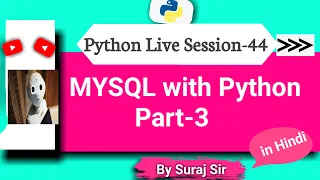 MYSQL with Python Part-3 pythonforbeginners python full course in hindi pythontutorial database conn