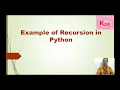 Fibonacci series using recursion in Python