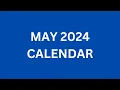 May 2024 Calendar with Holidays in USA UK India Canada France Germany etc May Festivals