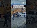 Stolen Construction Vehicle Runs Over Police