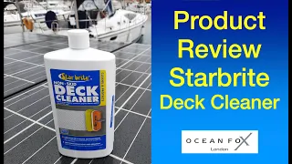 Non-Skid Deck Cleaner. CLEANING the boat. Sailing Ocean Fox