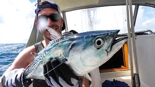 St Barths, Ile Fourchue and our visitor catches lunch (EP 7 – Monday Never Sailing)