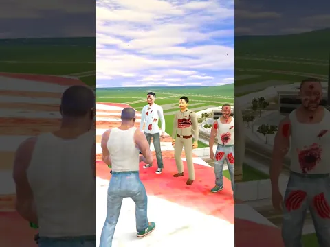 Franklin Jump Challenge With Zombies 🤯 | INDIAN BIKE DRIVING 3D | #shorts #maxer
