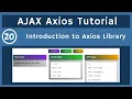 20 Introduction to Axios Library of AJAX AJAX Tutorial UiBrains NAVEEN SAGGAM
