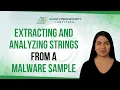Extracting and analyzing strings from a malware sample