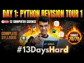 Python Revision Tour - 1 Shuru ho jao Day 1 Nitin Paliwal