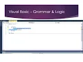 CIS-119 Lecture Course Overview v2 - 2 Visual Basic