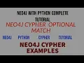 NEO4J NEO4J TUTORIAL NEO4J PYTHON NEO4J CYPHER NEO4J PYTHON DRIVER NEO4J OPTIONAL MATCH PART 15