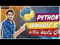 variables in python telugu