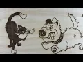 Dog and Cat Picture engraving on Plywood with Atomstack A20 Max