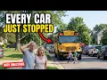 Europeans Watched Every Single Car Stop for One Yellow School Bus - Nobody Even Complained