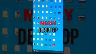 simple option to make the desktop clean by hiding all icons in windows