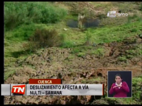 Deslizamiento afecta a vía Nulti - Samana