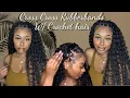 DIY Criss Cross rubber bands Crochet hair Quick Easy Protective style
