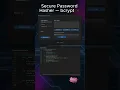 Generate Secure Password Hash with bcrypt in Python
